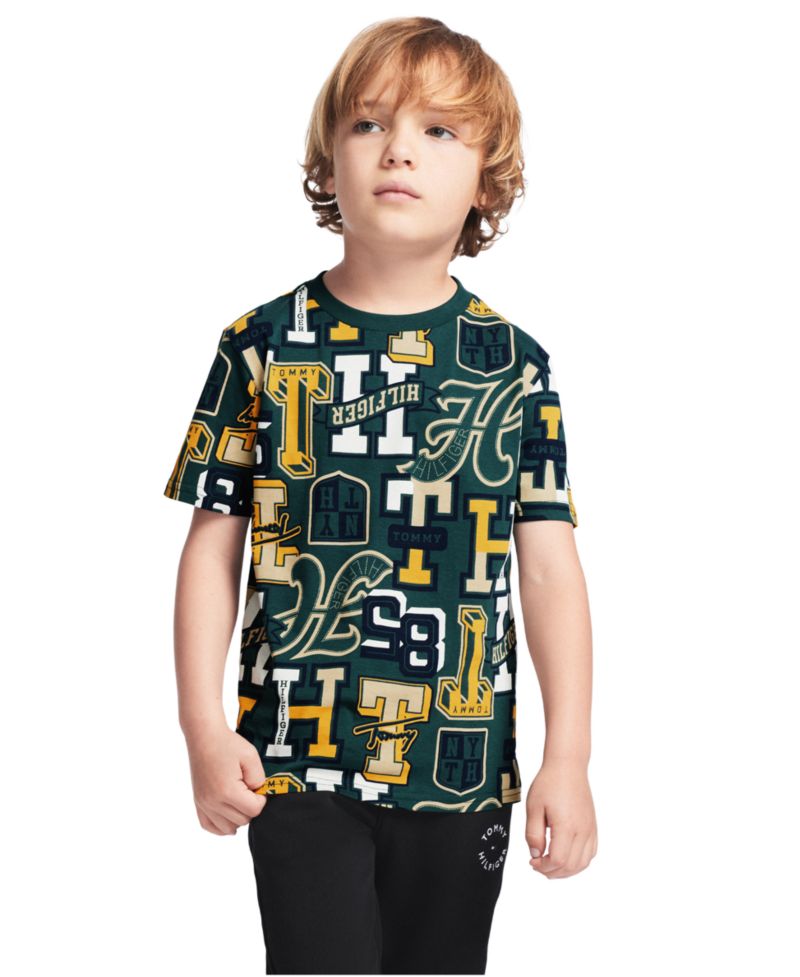 Boys' 2T-7 Varsity Print Short-Sleeve T-Shirt
