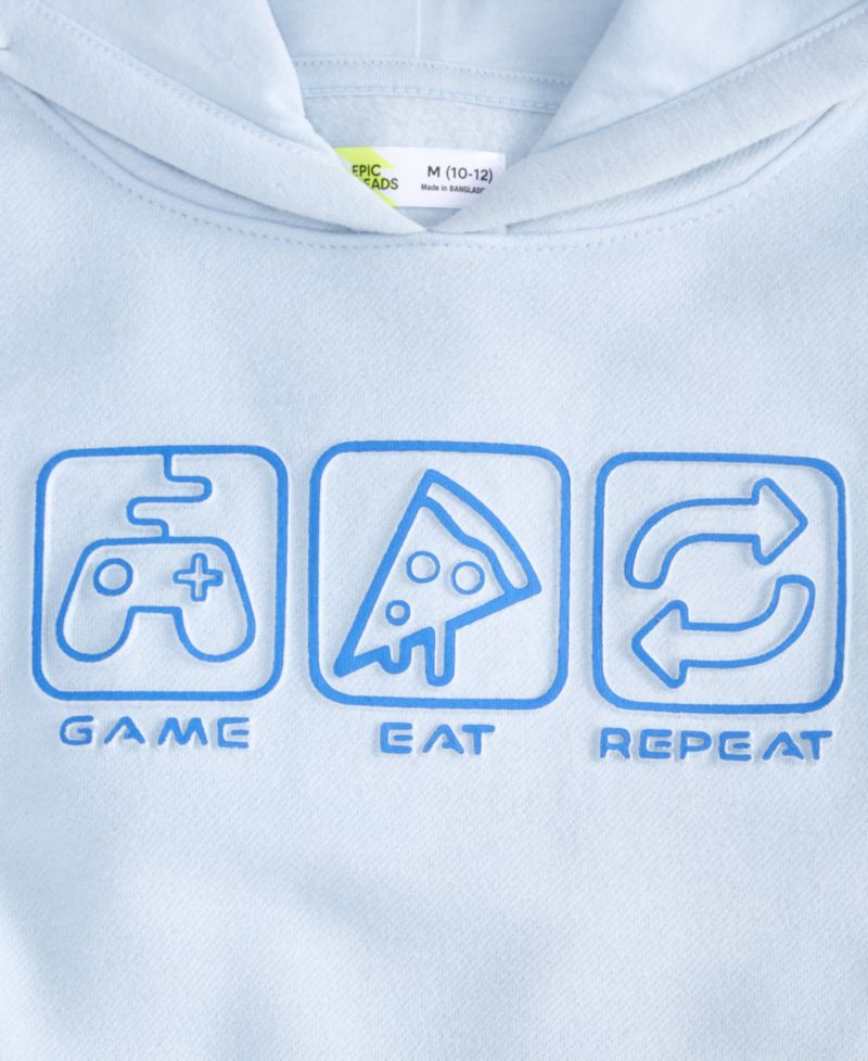 Boys' XS-XL Gamer Pullover Hoodie