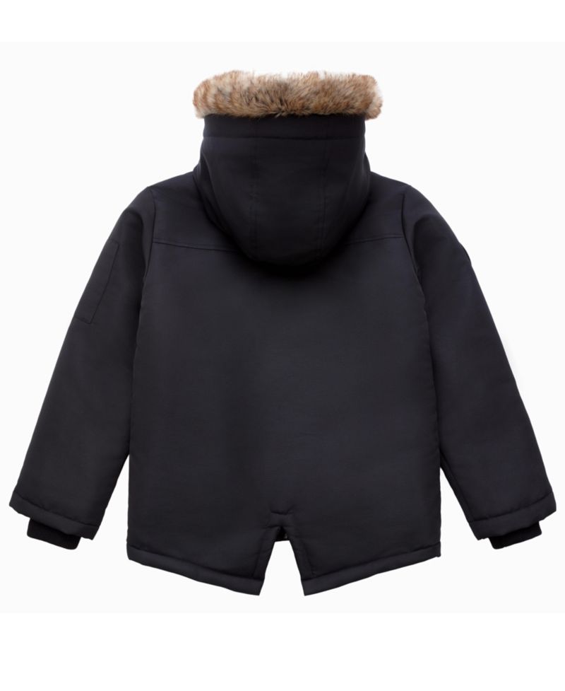 Boys Parka Jacket with Lined Hood