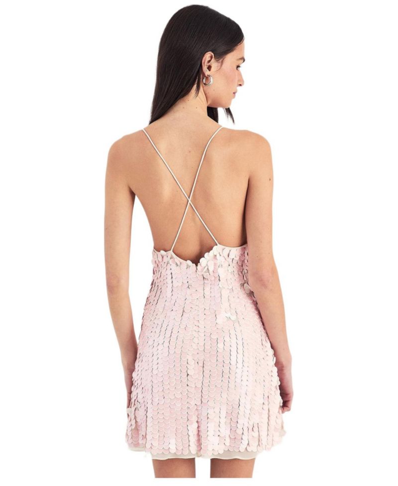 Women's Embellished Strappy Mini Dress