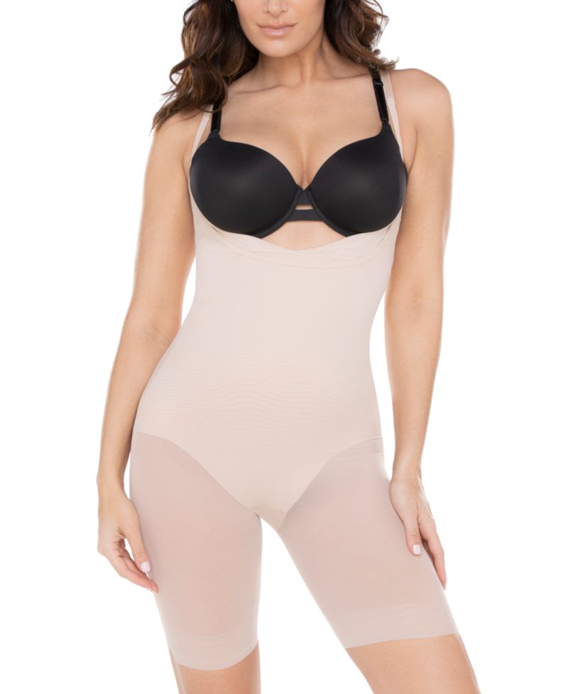 Women's Sexy Sheer Extra Firm Wear Your Own Bra Thigh Slimmer 2781