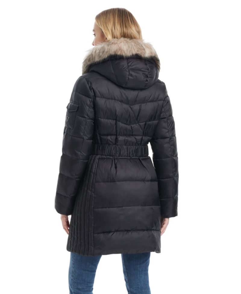 Women's Mid-Length Fitted Puffer Coat