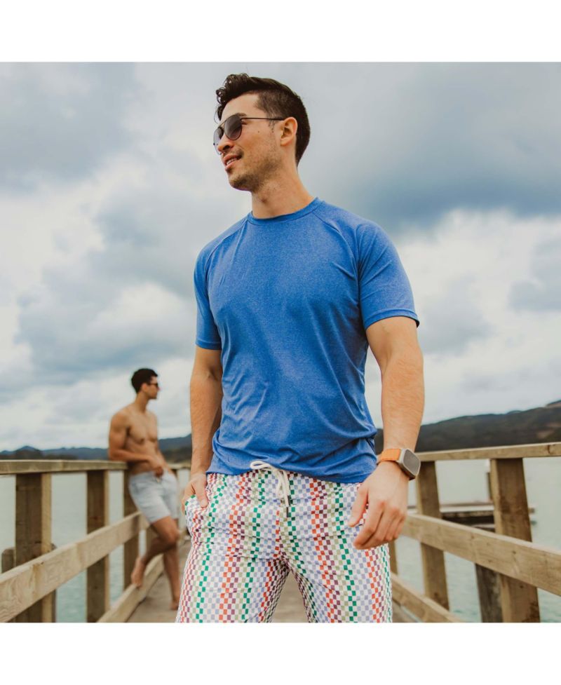 Men's Blue Drift SS Outbound Tee