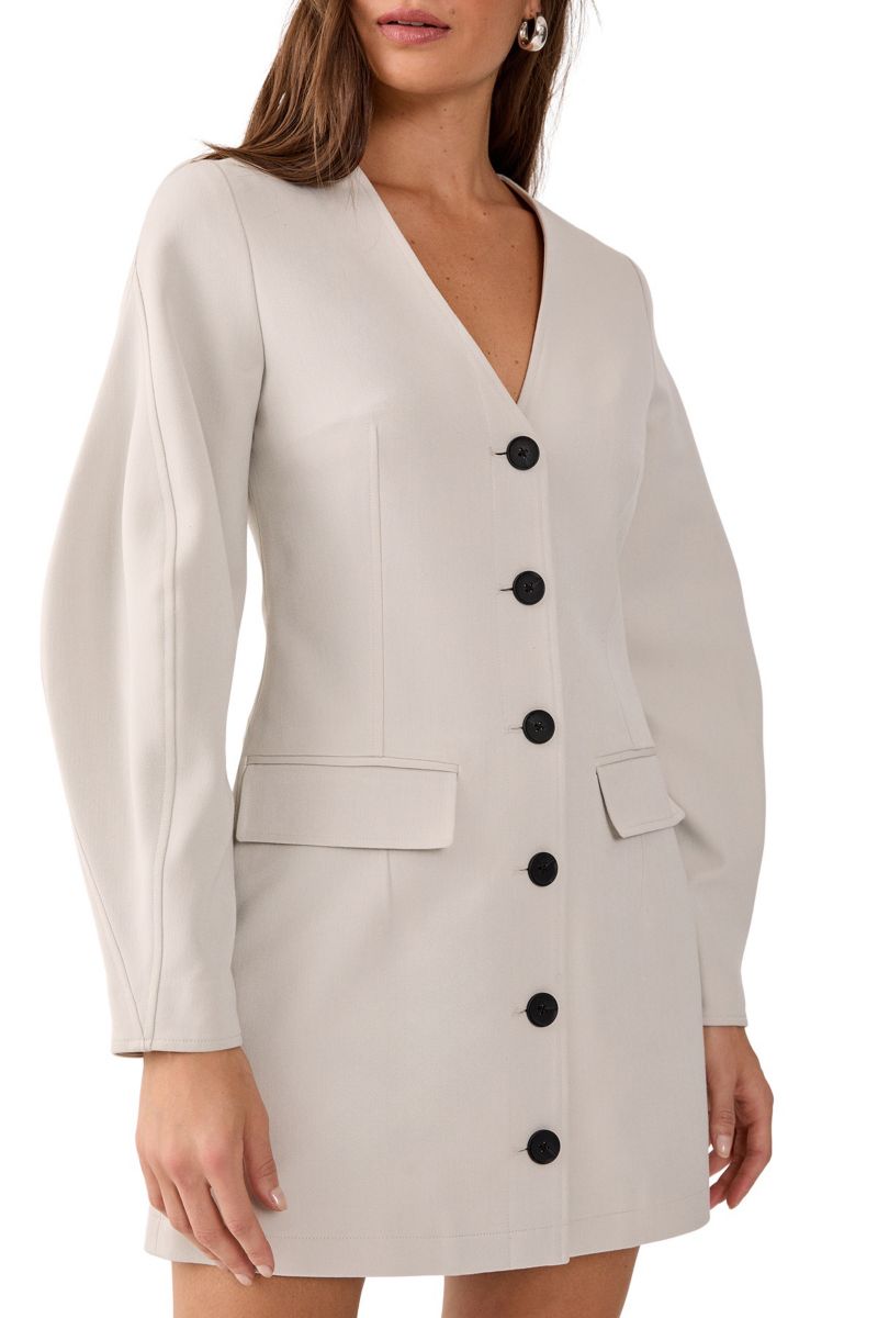 Women's Button Through Mini Blazer Dress