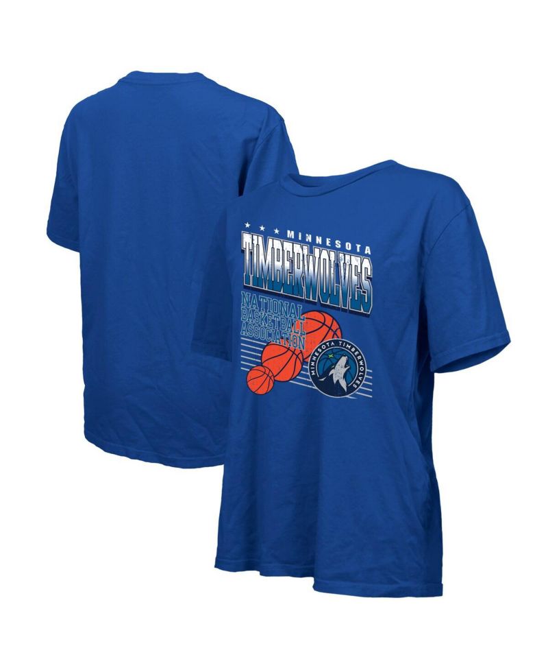 Women's Royal Minnesota Timberwolves Oversized T-Shirt