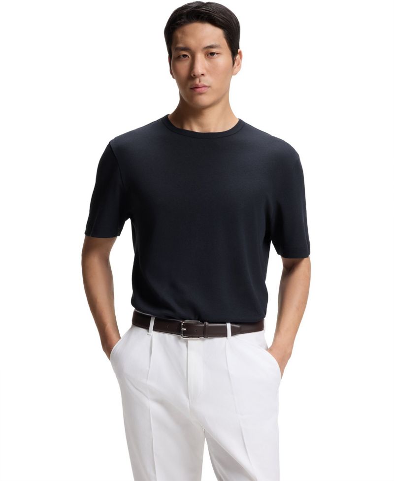 Men's Cotton Linen Regular-Fit T-Shirt