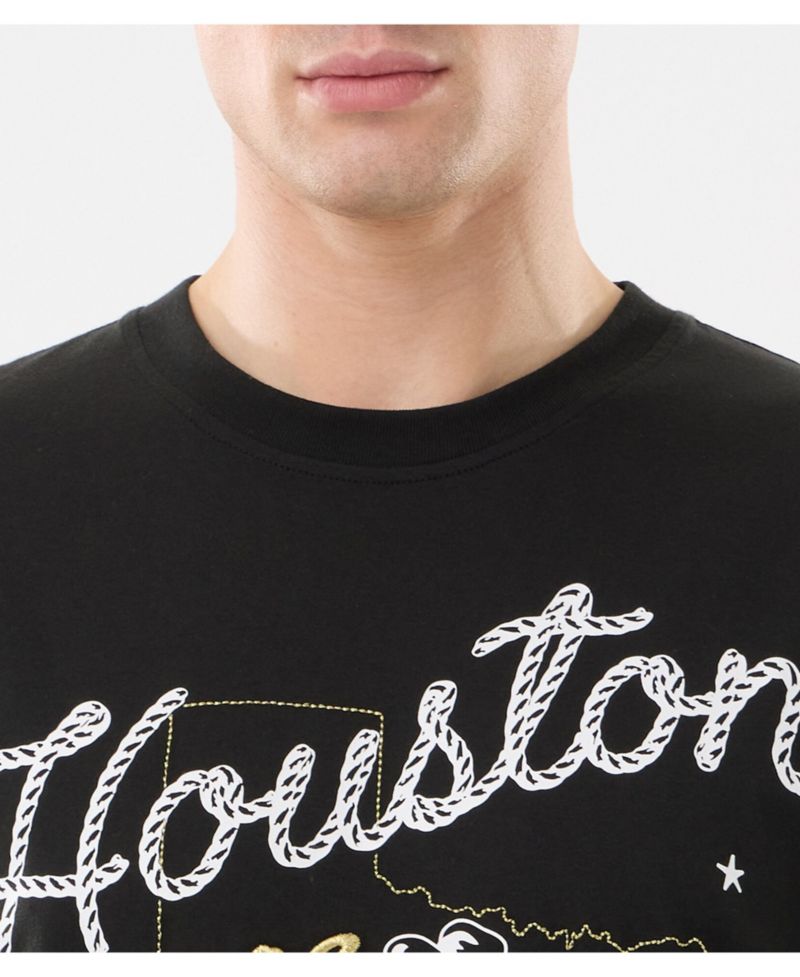 Men's Black Houston Astros Injection Lifestyle Urban Ranchwear T-Shirt