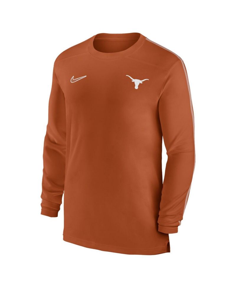 Men's Texas Longhorns 2024 Sideline Coach UV Performance Long Sleeve T-Shirt