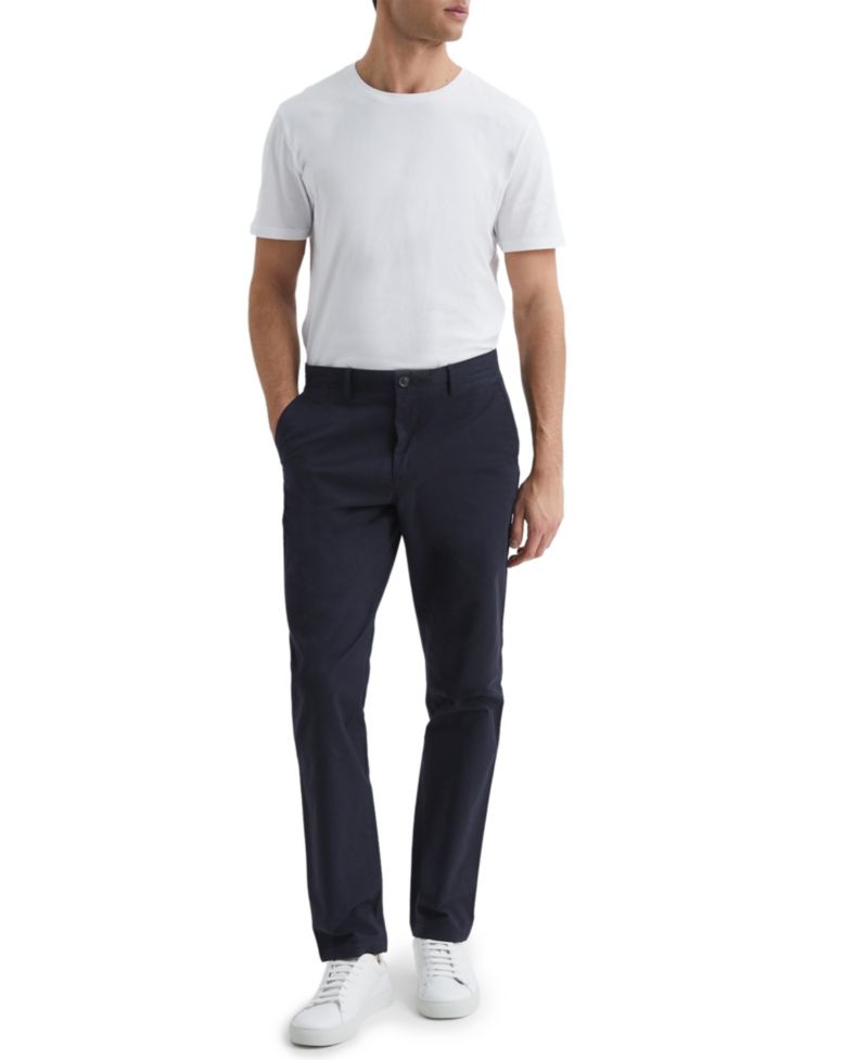 Men's Pitch Washed-Cotton Slim-Fit Chinos Pants