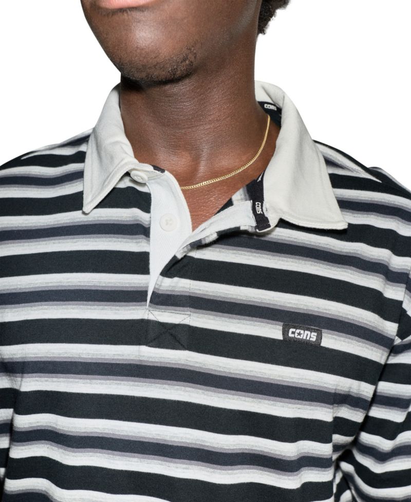 Men's Ombre Stripe Polo Shirt