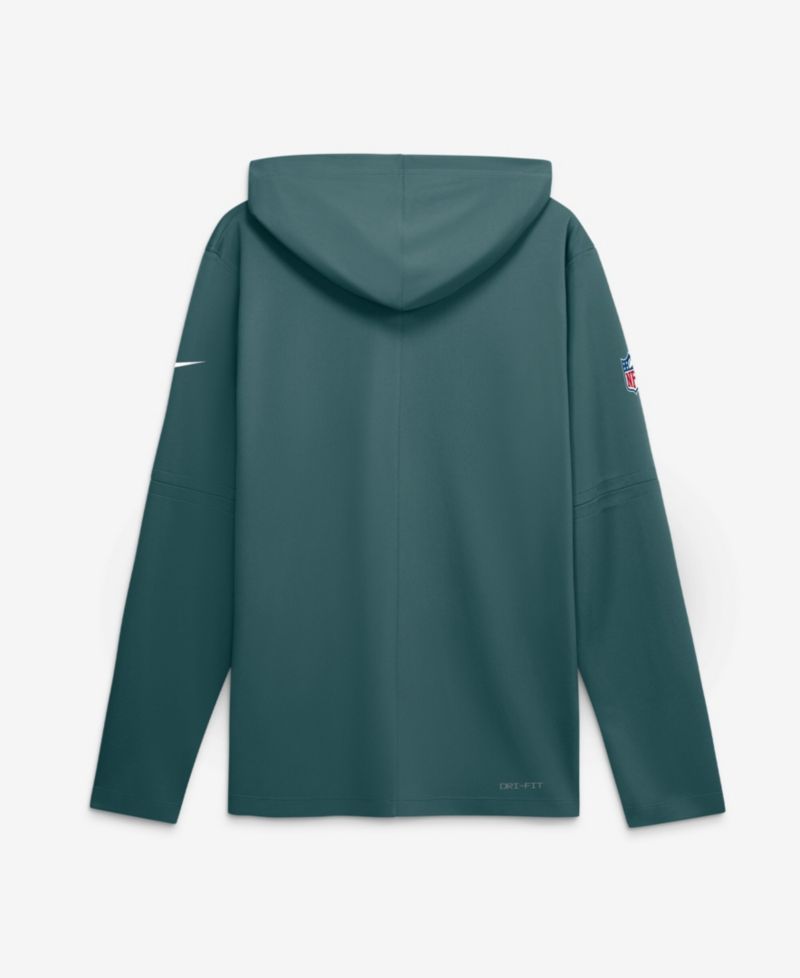 Men's Midnight Green Philadelphia Eagles Sideline Game On Lightweight Long Sleeve Dri-FIT Hoodie