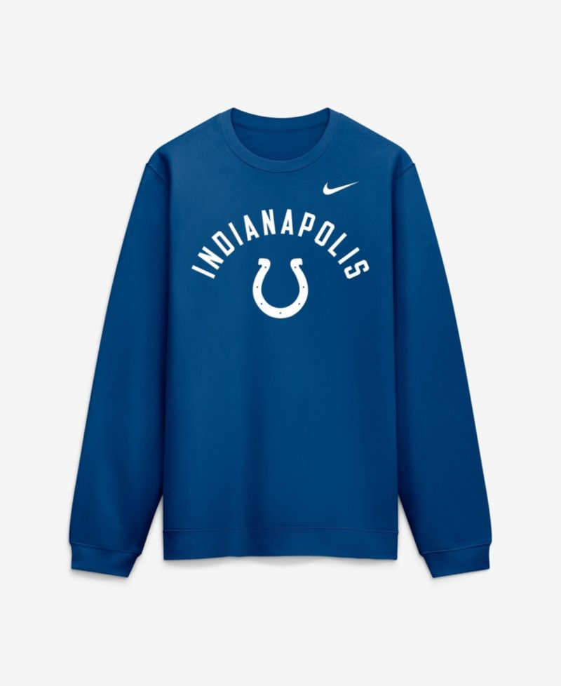 Men's Royal Indianapolis Colts Defensive Leader Club Fleece Sweatshirt
