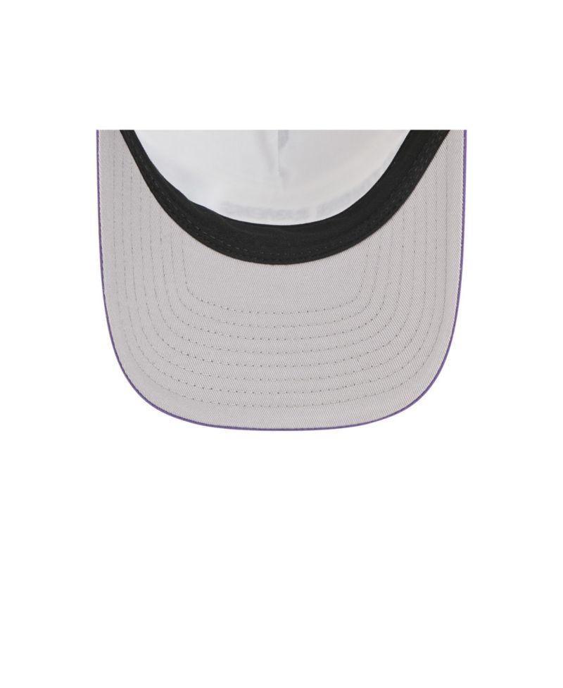 Men's Purple Baltimore Ravens Linear A-Frame 9FORTY Adjustable Hat