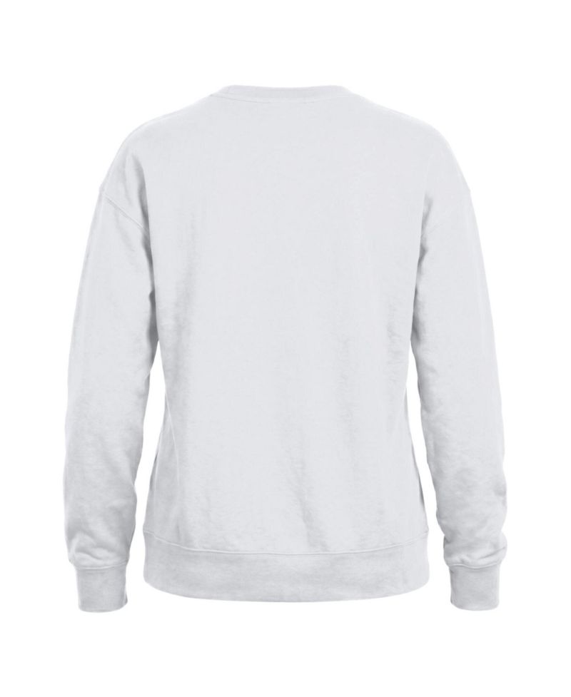 Women's White Georgia Bulldogs Teddy Bear Fleece Sweatshirt