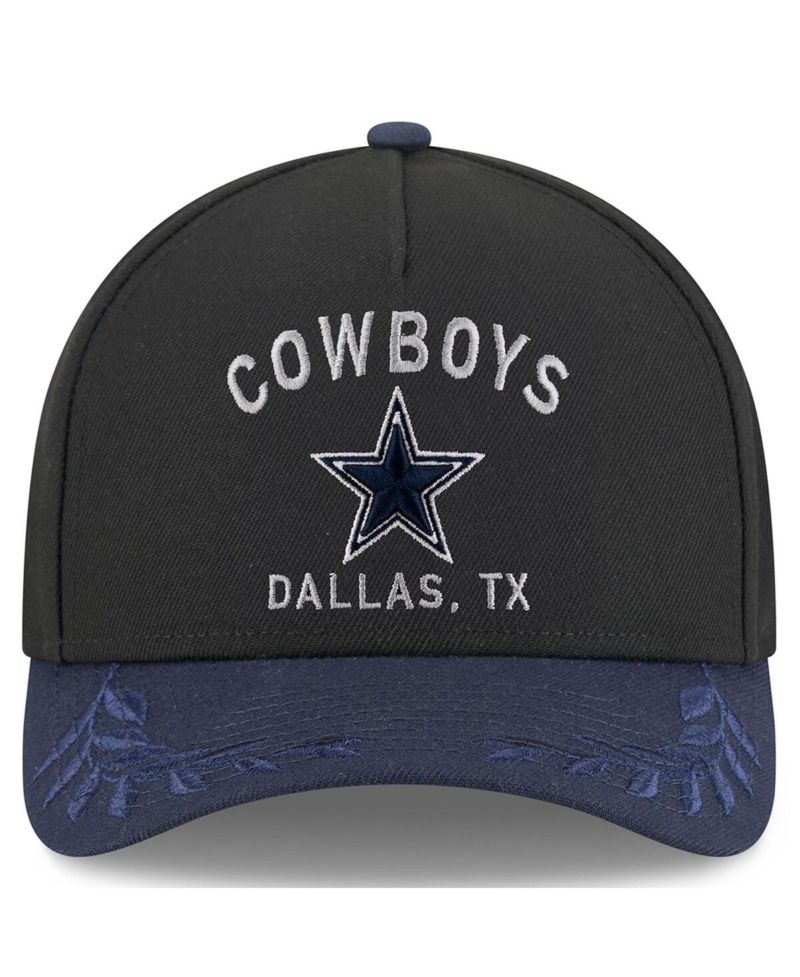 Men's Black/Navy Dallas Cowboys 2025 NFL Draft 39THIRTY Flex Hat