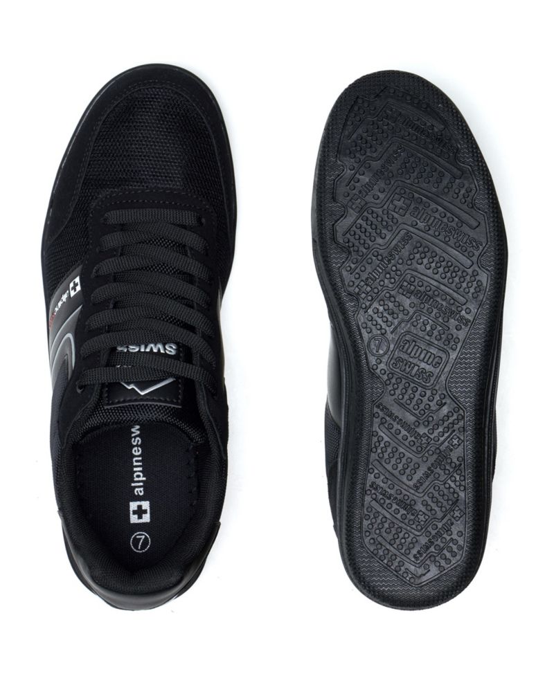 Men's Liam Fashion Sneakers Suede Trim Low Top Lace Up Tennis Shoes