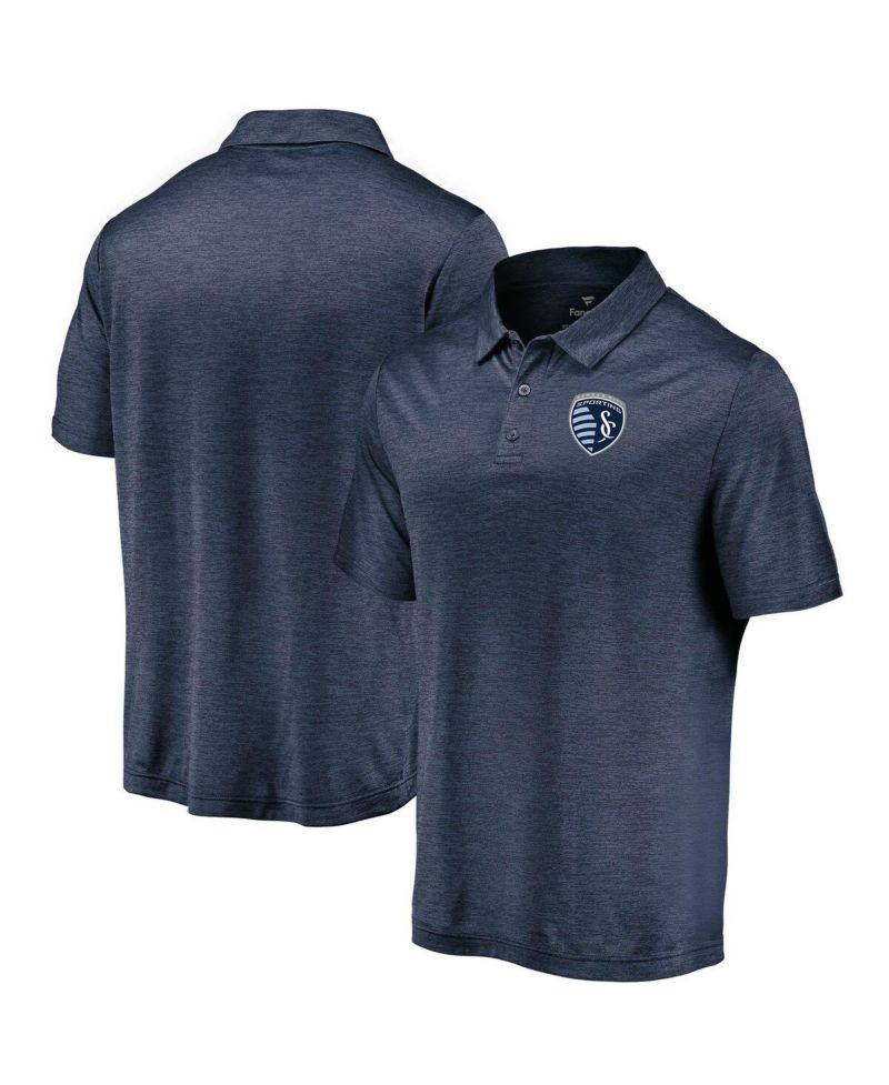 Men's Navy Sporting Kansas City Poly Polo Shirt