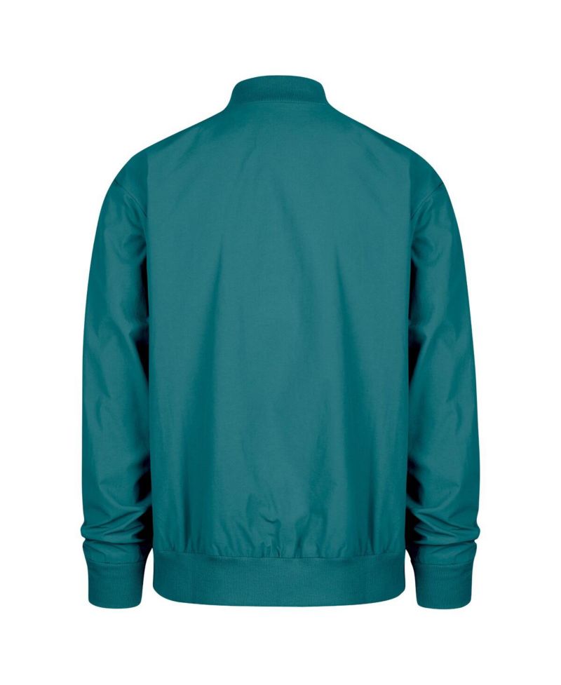 Men's Hunter Green Los Angeles Dodgers Anderson Twill Full-Snap Bomber Jacket