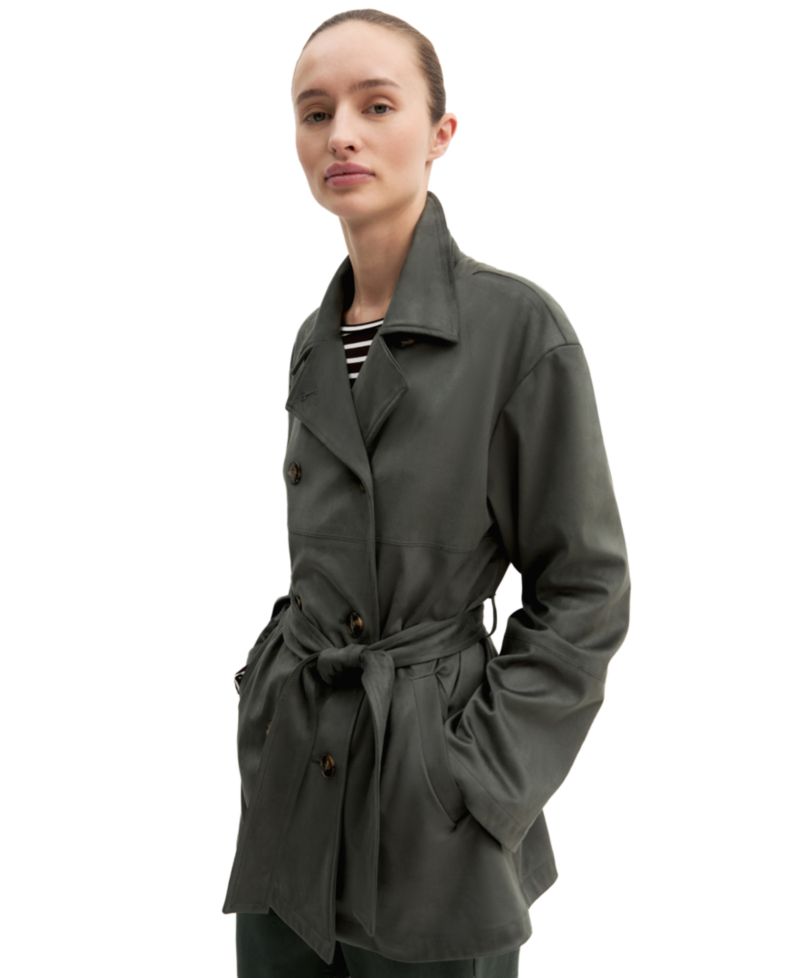 Women's Double-Breasted Belted Jacket