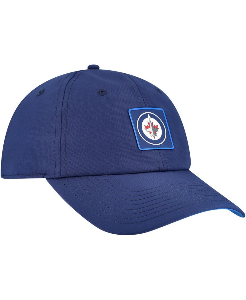 Men's Navy Winnipeg Jets Authentic Pro Rink Adjustable Hat