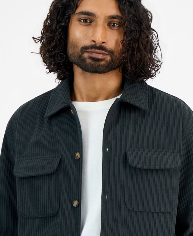 Men's Long-Sleeve Corduroy Shirt