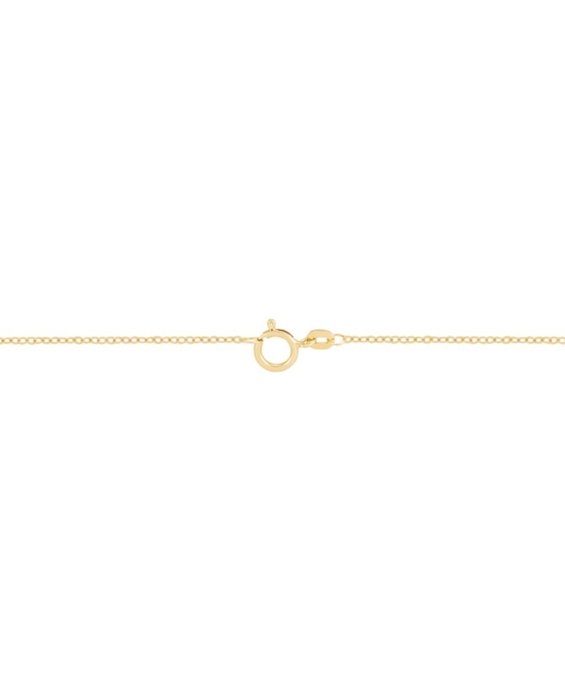 Polished Open Heart Station 18" Collar Necklace in 10k Gold