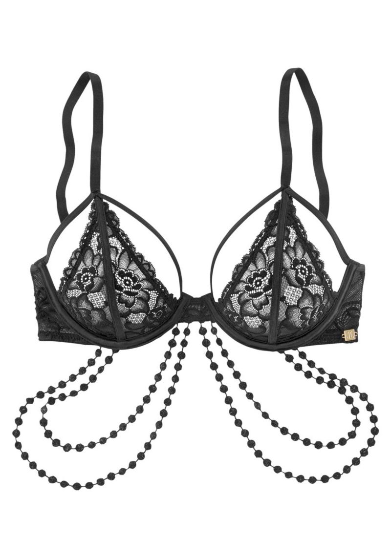 Women's Strappy Lace Underwire Non-Padded Underwire Bra