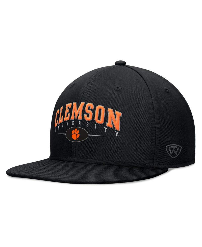 Men's Black Clemson Tigers Bullpen Snapback Hat