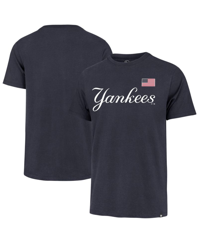 Men's Navy New York Yankees Heritage U.S. Flag T-Shirt