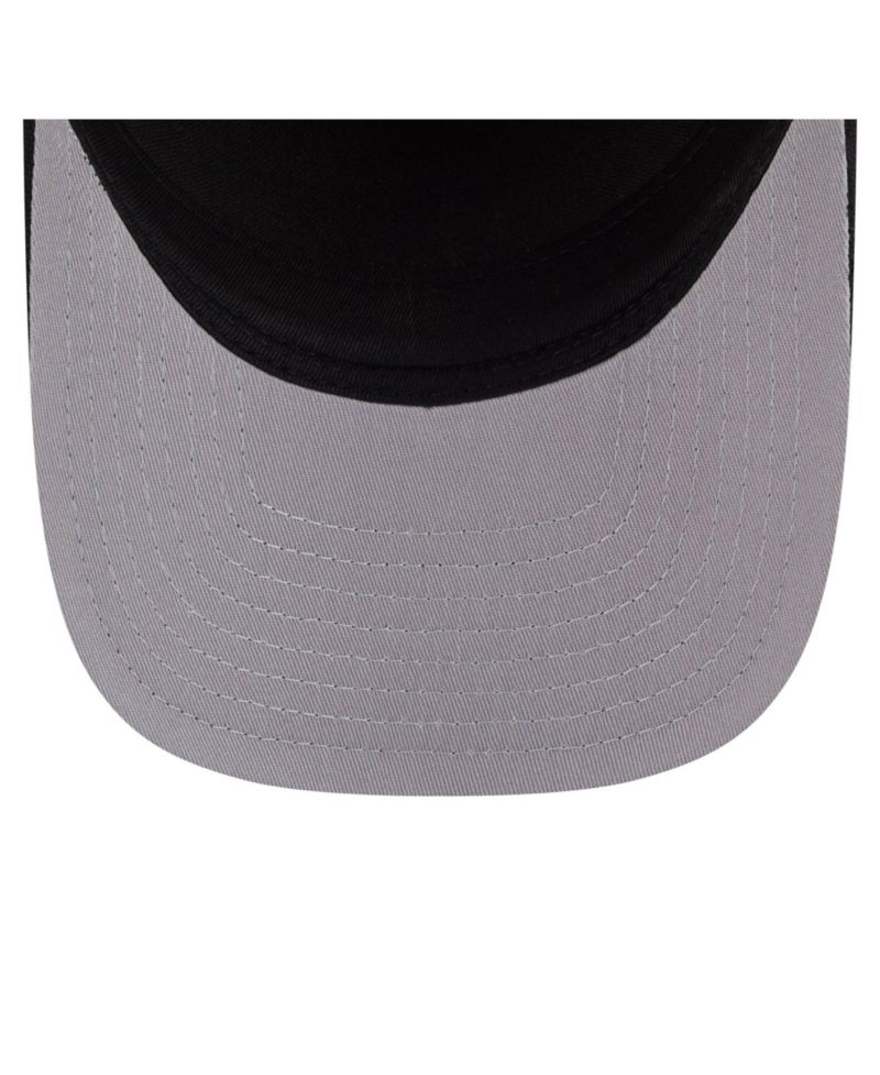 Men's Black/Natural San Francisco Giants Grained 9FIFTY A-Frame Trucker Adjustable Hat