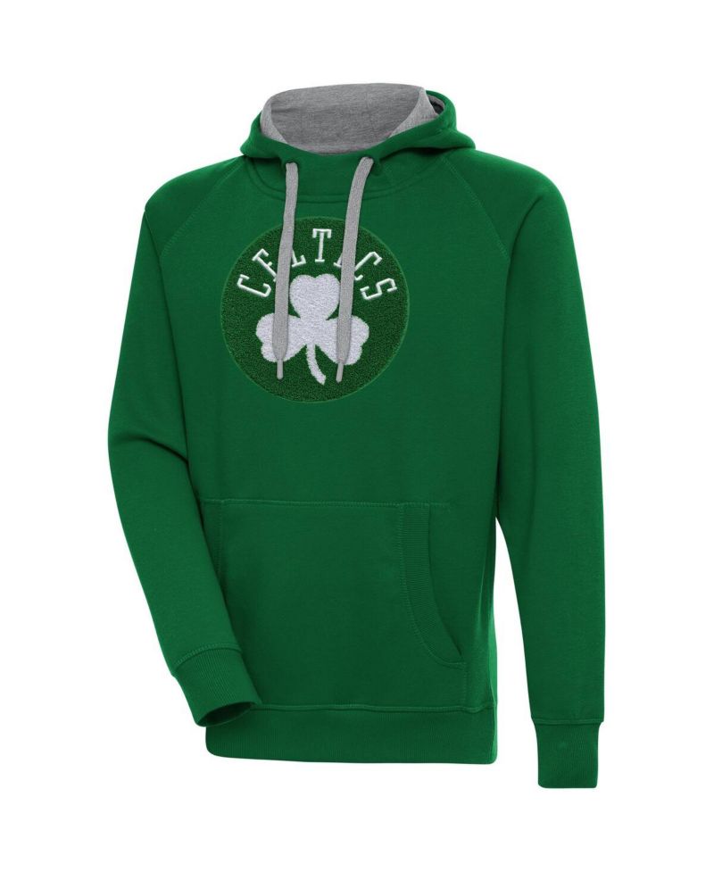 Men's Hunter Green Boston Celtics Victory Pullover Hoodie