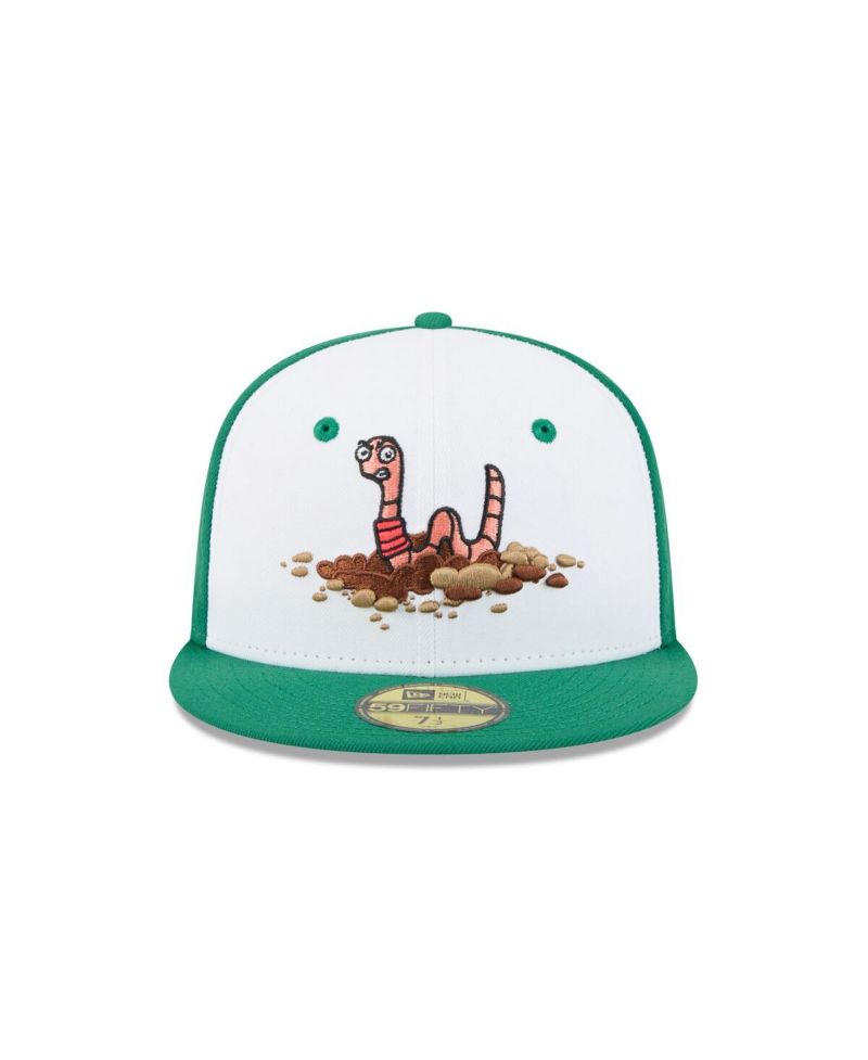 Men's White Worcester Red Sox Theme Nights 59FIFTY Fitted Hat