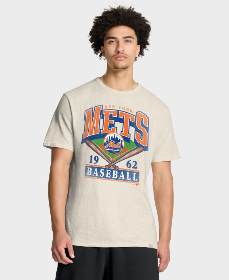 Men's Tan New York Mets Stadium Slub T-Shirt