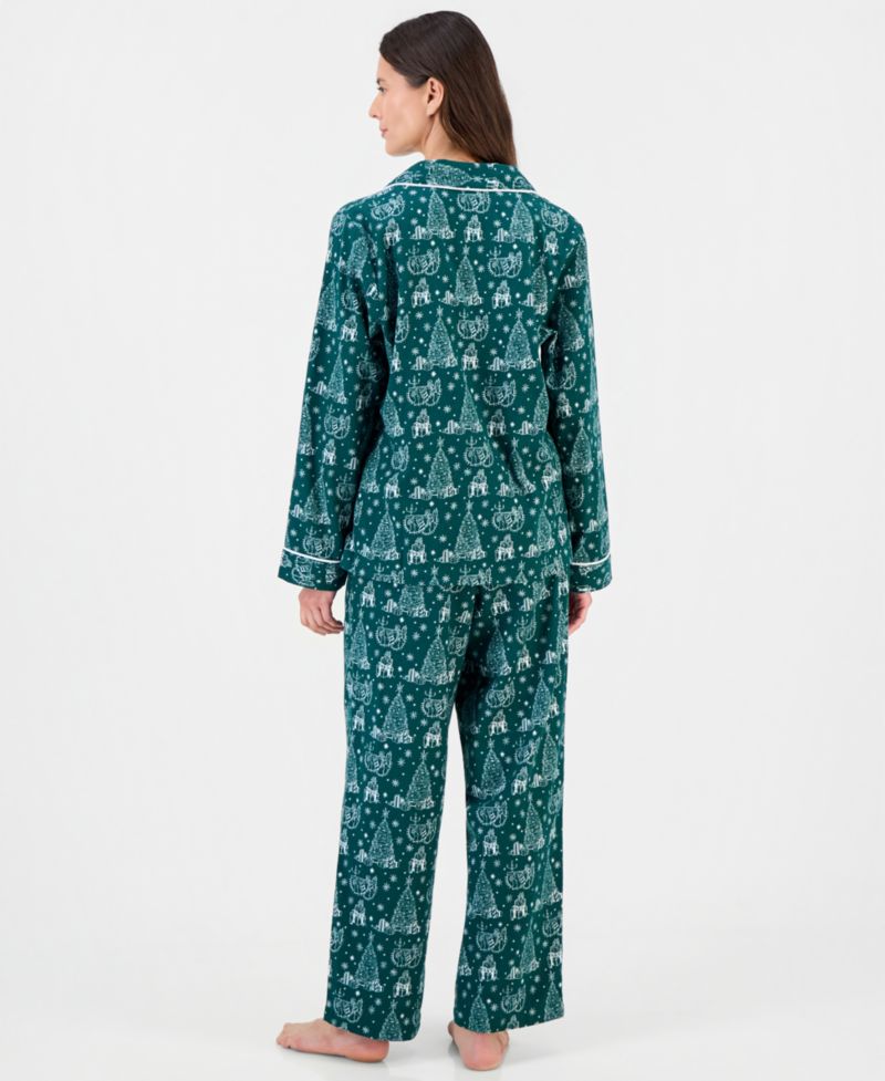 Women's 2-Piece Cotton Flannel Packaged Pajama set