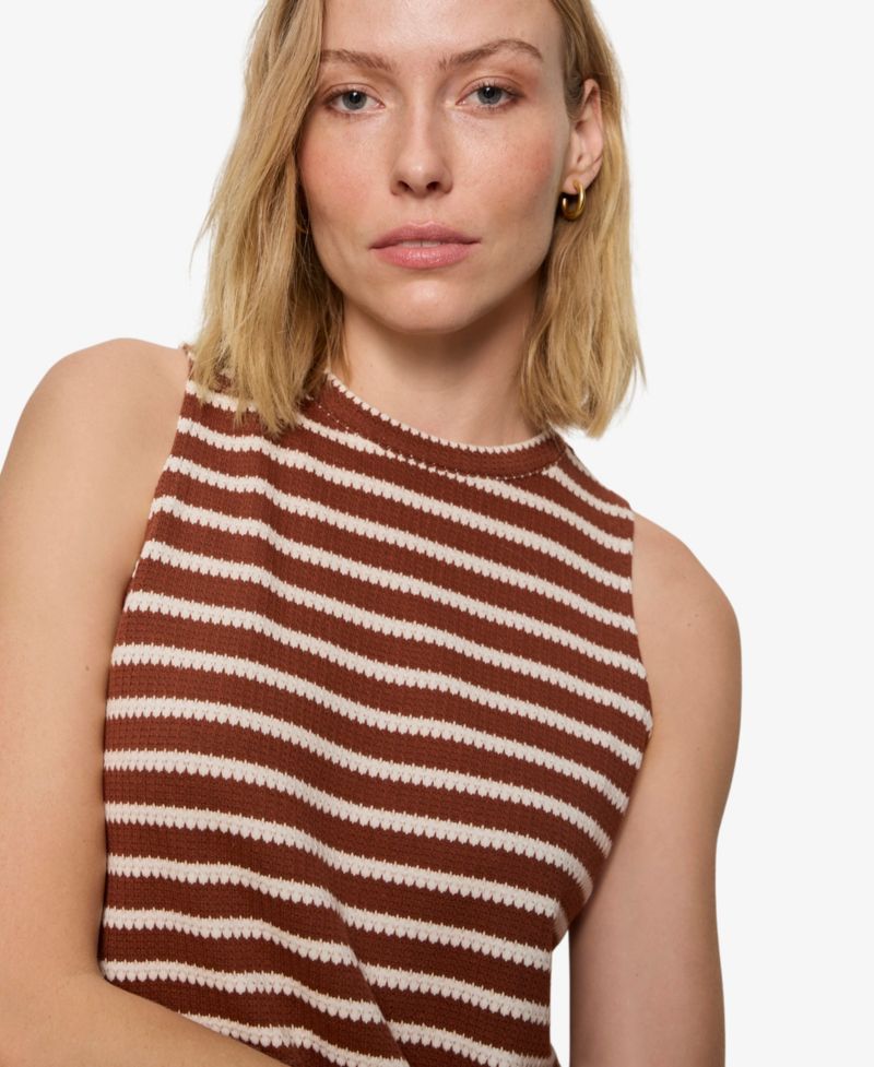 Petite Campari High-Neck Tank Top
