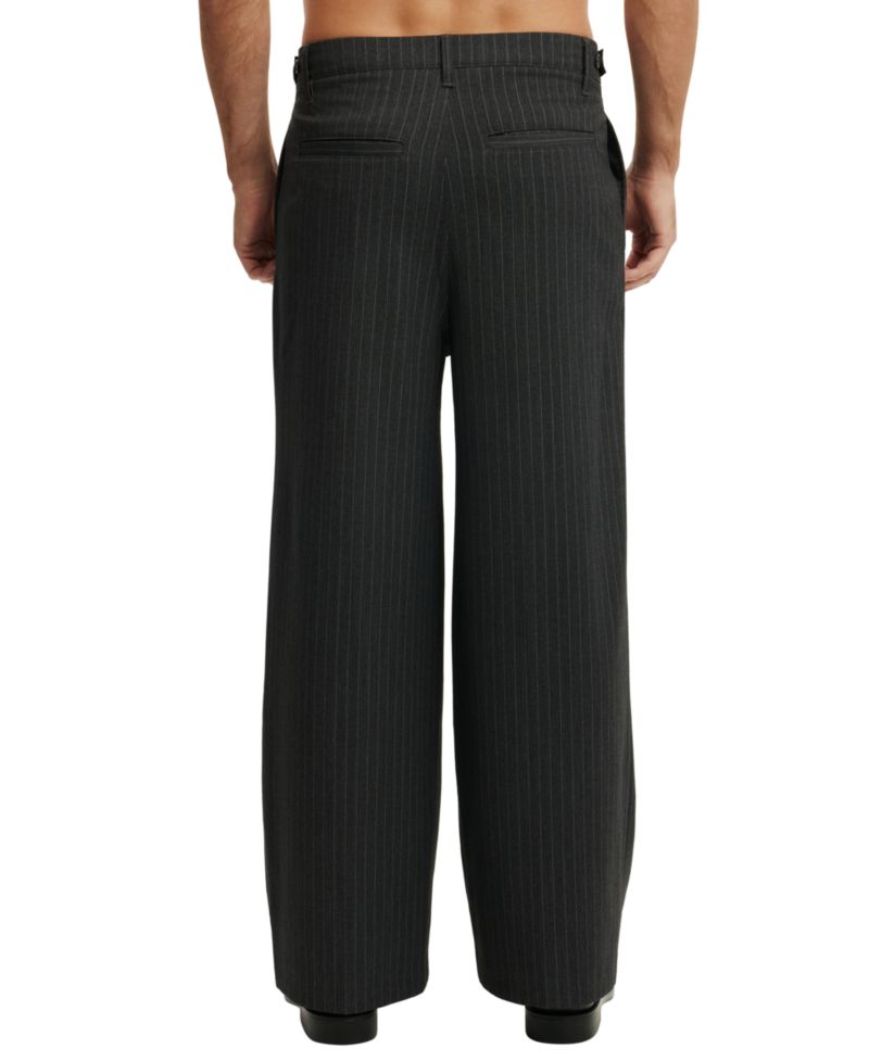 Men's Super Baggy Pleated Wide-Leg Pants