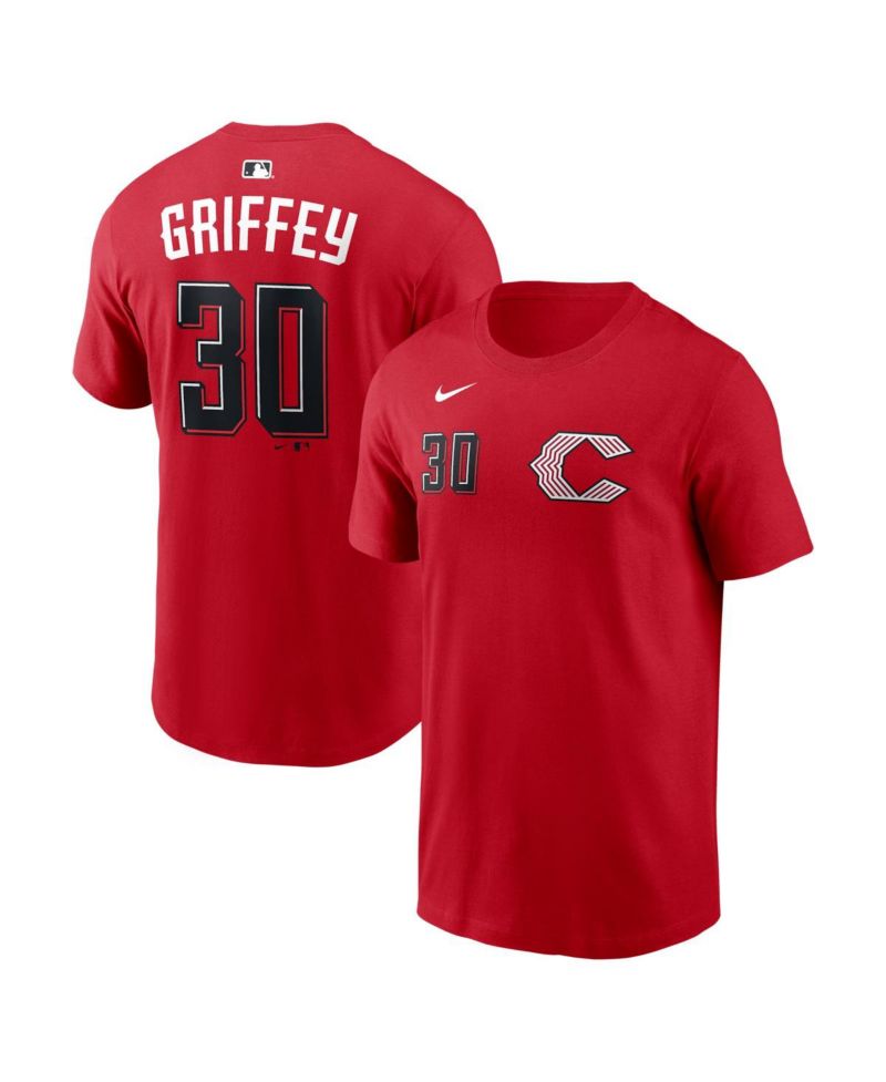 Men's Ken Griffey Jr. Red Cincinnati Reds 2026 City Connect Name & Number T-Shirt