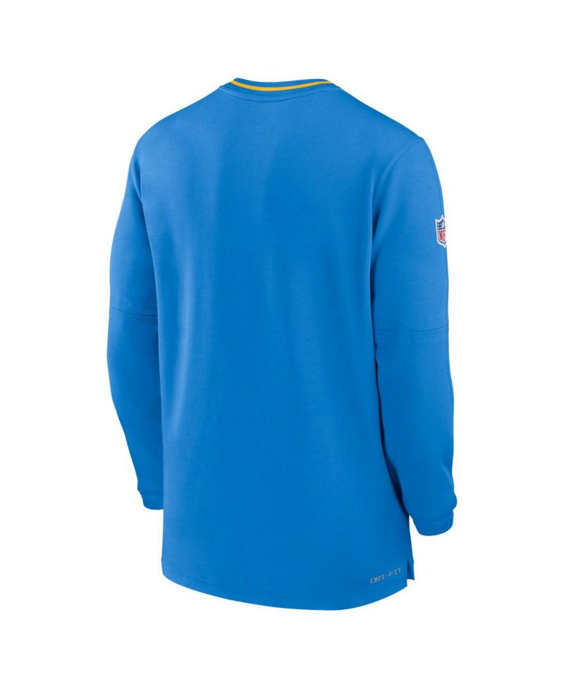 Men's Powder Blue Los Angeles Chargers Coach Half-Zip Sweatshirt