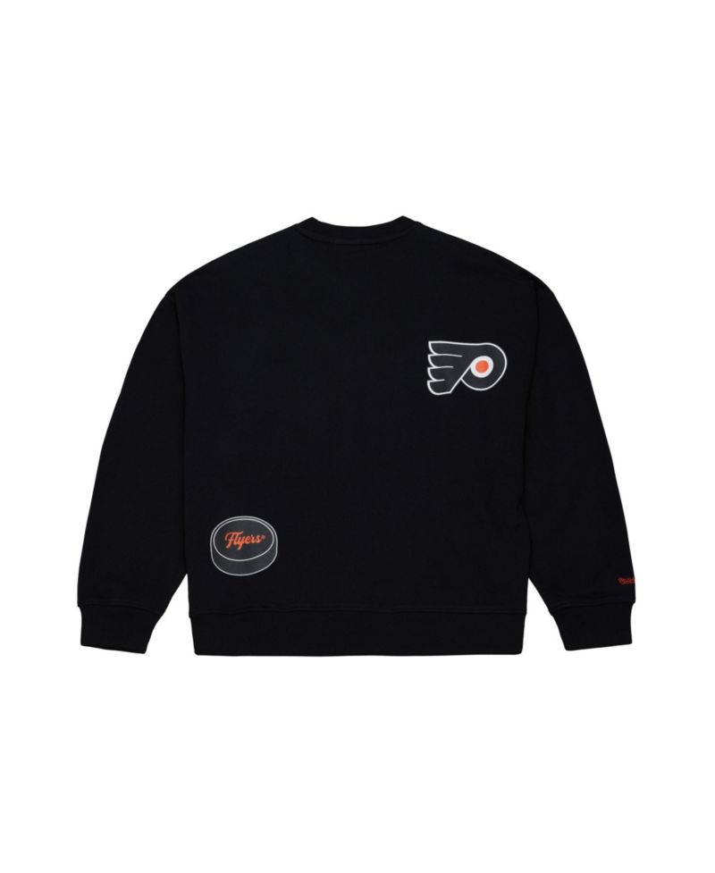 Women's Black Philadelphia Flyers Vintage Crewneck Sweatshirt