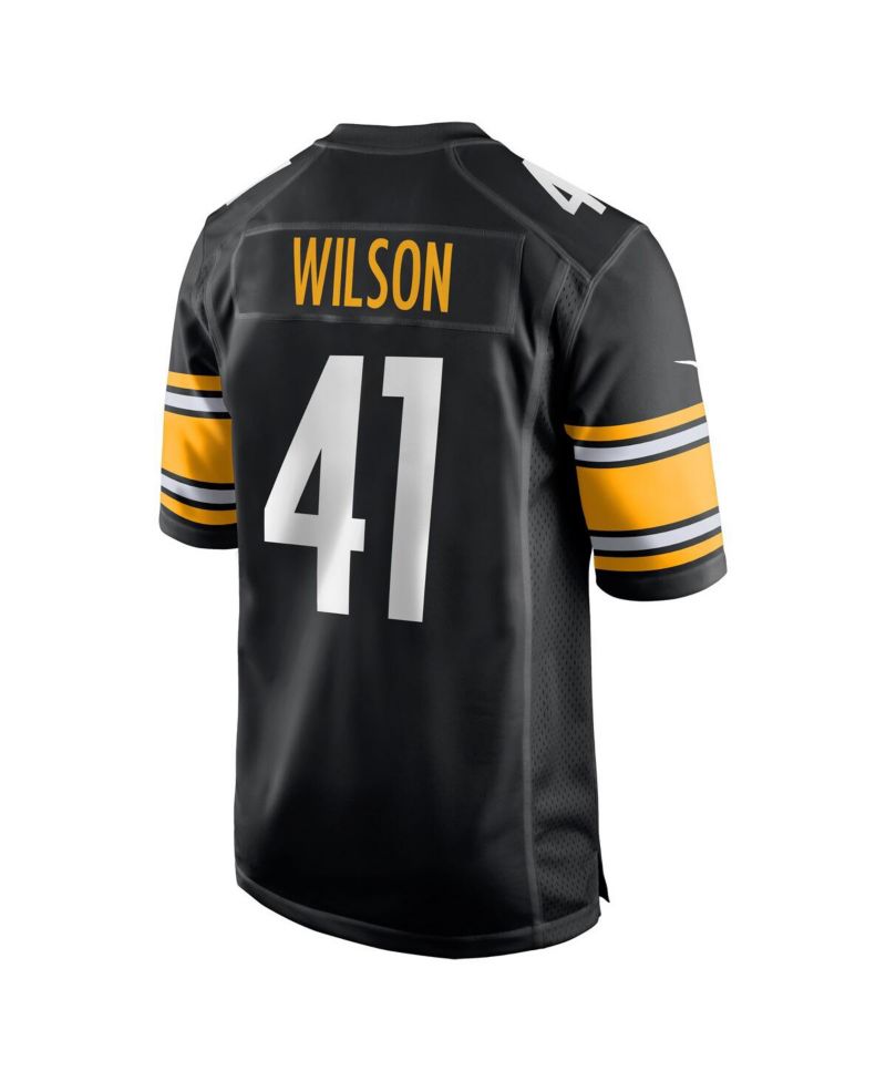Men's Payton Wilson Black Pittsburgh Steelers Game Jersey