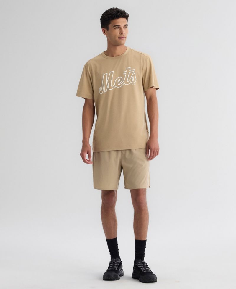 Men's Khaki New York Mets Clutch Winning Edge T-Shirt
