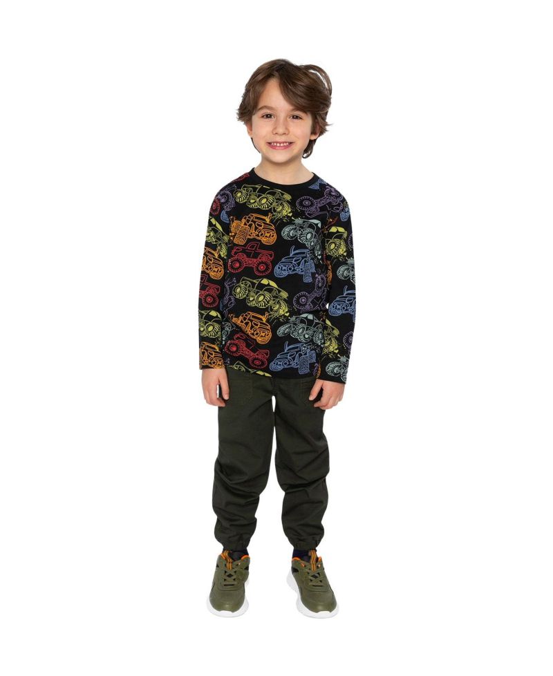 Little Boys 6-12 Organic Cotton Long Sleeve T-Shirt