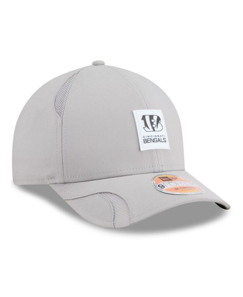 Men's Gray Cincinnati Bengals 2025 Sideline M-Crown 9FORTY Adjustable Hat