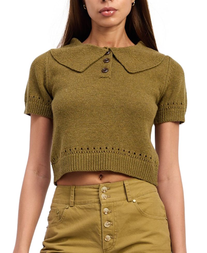 Women's Elin Short-Sleeve Polo Sweater