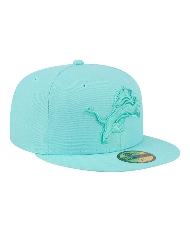 Men's Turquoise Detroit Lions Color Pack 59FIFTY Fitted Hat