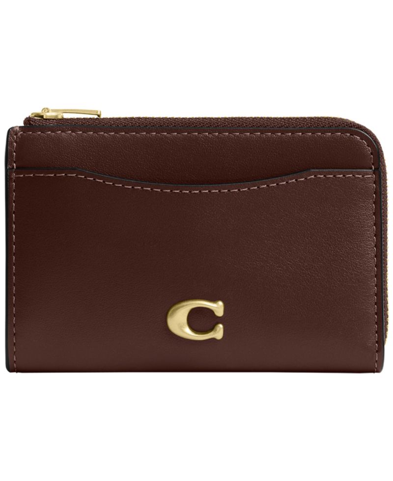 Essential Leather Key Zip Card Case