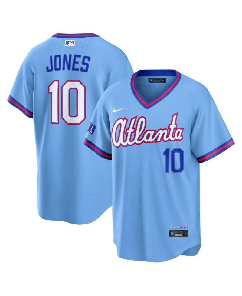 Men's Chipper Jones Powder Blue Atlanta Braves 2026 City Connect Stadium Jersey