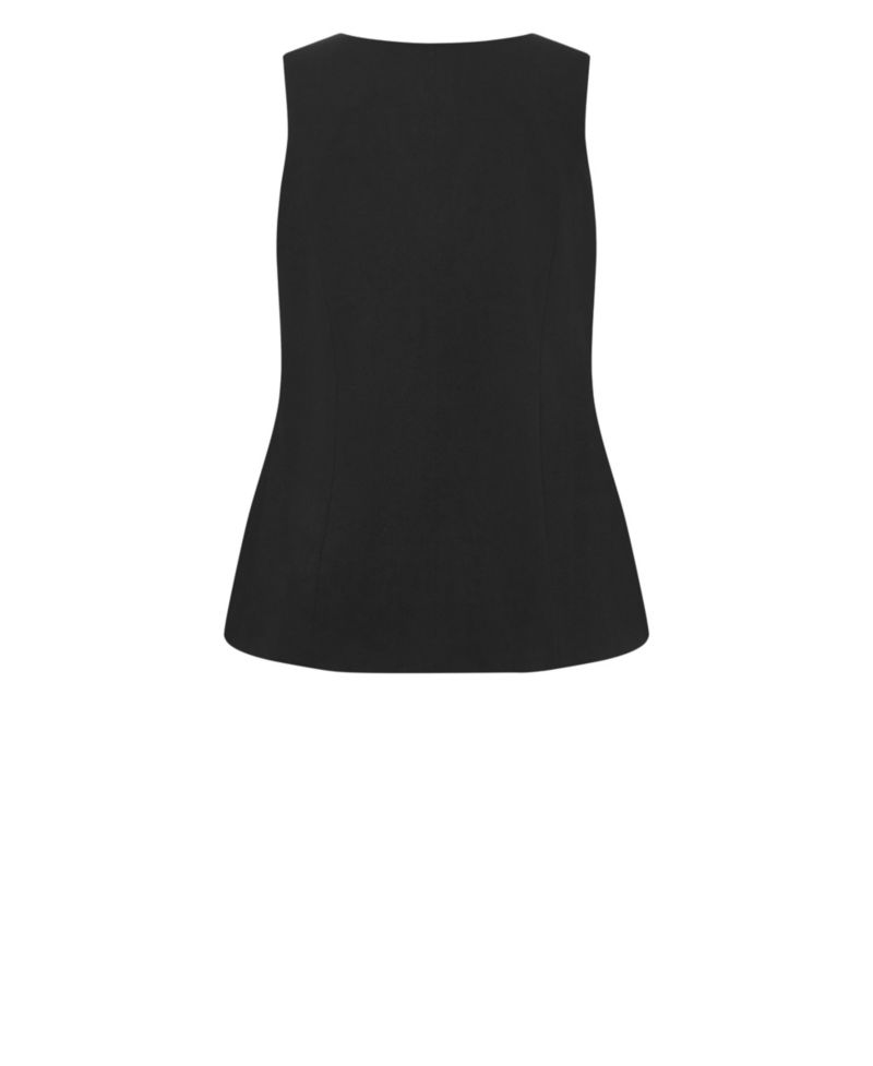 Plus Size Jaz Square-Neckline Sleeveless Vest