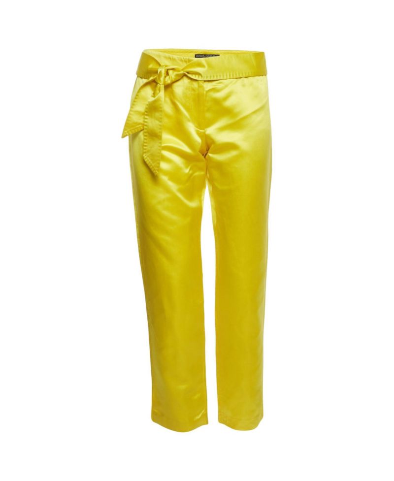 Women's Satin Belted Trousers
