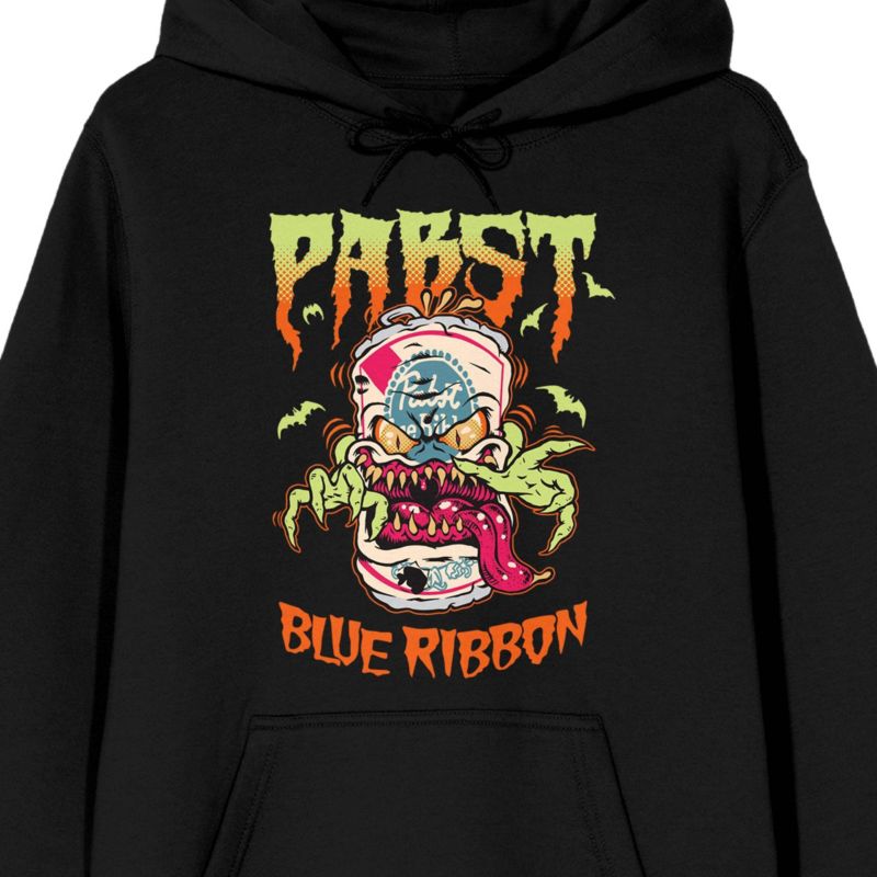 Men's Halloween theme can beer monster illustration on Adult Hoodie